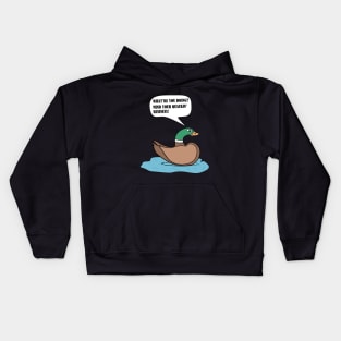 Mind Your Quackin' Business! Kids Hoodie